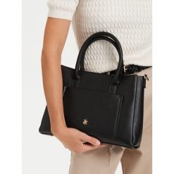Torebka Beverly Hills Polo Club. Czarne torebki klasyczne Beverly Hills Polo Club, bez wzorów, bez dodatków. Za 229.99 zł.