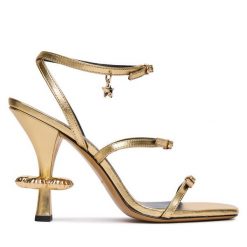 Sandały Marc Jacobs. Żółte sandały Marc Jacobs, bez wzorów, bez obcasa, na szpilce, bez zapięcia. Za 1,499.00 zł.