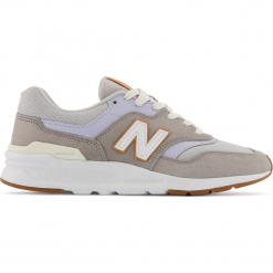 Buty New Balance CW997HLP – beżowe. Brązowe buty sportowe lifestyle New Balance, bez wzorów, z dresówki, bez zapięcia. Za 429.99 zł.