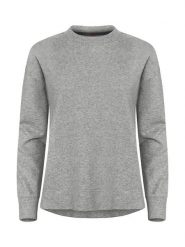 Clique Miami PRO Roundneck Women bluza damska z bawełny z recyklingiem – Grey. Szare bluzy bez kaptura CLIQUE, m, bez wzorów, z bawełny, bez kaptura. Za 183.24 zł.