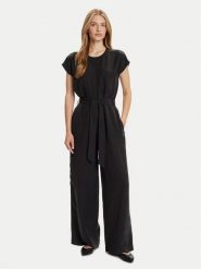 Marc O'Polo Kombinezon 506 0975 90007 Czarny Relaxed Fit. Czarne sukienki Marc O'Polo, bez wzorów, z lyocellu, bez kołnierzyka, bez ramiączek. Za 739.99 zł.