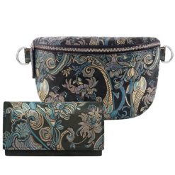 ZESTAW PREZENTOWY DLA NIEJ ZUP-103-G SASZETKA SKÓRZANA T-36-G PORTFEL SKÓRZANY T-09-G. Brązowe nerki i saszetki bez wzorów, ze skóry, duże, bez dodatków. Za 239.00 zł.