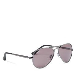 Okulary przeciwsłoneczne Ray-Ban. Szare okulary przeciwsłoneczne Ray-Ban, bez wzorów, srebrne. Za 769.99 zł.