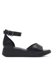 Lasocki Sandały OLAY ARC-2287-11 Czarny. Czarne sandały Lasocki, bez wzorów, ze skóry, bez obcasa, na płaskiej podeszwie, bez zapięcia. Za 159.99 zł.