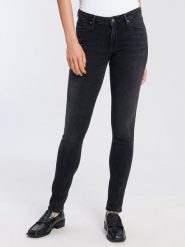 Cross Jeans Dżinsy - Skinny fit - w kolorze antracytowym rozmiar: W30/L34. Czarne jeansy Cross Jeans, l, z aplikacjami, z jeansu, klasyczne, z podwyższonym stanem. Za 132.36 zł.