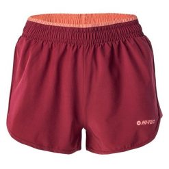 Szorty damskie treningowe Hi-Tec Lady Laria - czerwone, Rozmiar XL. Czerwone szorty sportowe Hi-tec, bez wzorów, z elastanu, na fitness i siłownię. W wyprzedaży za 49.99 zł.