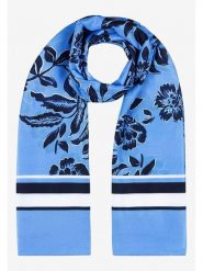 More & More Szal w kolorze granatowo-biało-błękitnym - 180 x 70 cm rozmiar: onesize. Białe szaliki i kominy More & More, bez wzorów, z materiału. Za 34.99 zł.