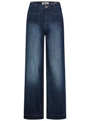 Sublevel Dżinsy - Comfort fit - w kolorze granatowym rozmiar: S. Niebieskie jeansy Sublevel, s, z aplikacjami, z bawełny, z podwyższonym stanem. Za 158.95 zł.