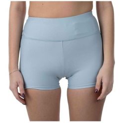 Spodenki do biegania damskie Mizuno Impulse Core. Niebieskie szorty Mizuno, bez wzorów, sportowe. Za 79.99 zł.