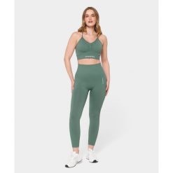 Legginsy bezszwowe Carpatree Allure zielone. Zielone legginsy Carpatree, bez wzorów, sportowe. W wyprzedaży za 169.99 zł.