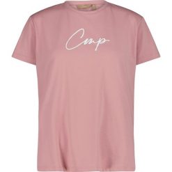 T-shirt damski CMP. Czerwone t-shirty sportowe CMP, uniwersalny, bez wzorów, z materiału, bez ramiączek, trekkingowe. Za 77.99 zł.