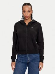 Tommy Jeans Bluza Flag DW0DW19729 Czarny Regular Fit. Czarne bluzy Tommy Jeans, xs, bez wzorów, z bawełny, bez kaptura. Za 269.99 zł.