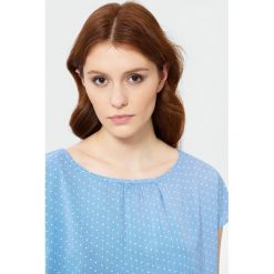Elegancka bluzka. Bluzki Greenpoint, bez wzorów, z bawełny, eleganckie, bez kołnierzyka, bez ramiączek. Za 29.99 zł.