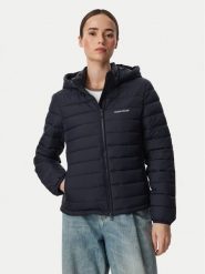 Guess Jeans Kurtka przejściowa W6YL09 W2799 Granatowy Regular Fit. Niebieskie kurtki Guess Jeans, s, z aplikacjami, z jeansu, bez kaptura. Za 599.99 zł.