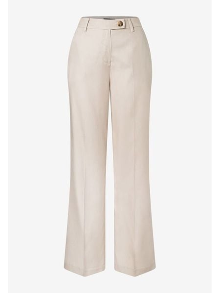 More & More Spodnie w kolorze beżowym rozmiar: 42. Brązowe spodnie materiałowe More & More, bez wzorów, z materiału, z podwyższonym stanem. Za 135.49 zł.