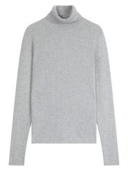 Perfect Cashmere Kaszmirowy golf "Bise" w kolorze szarym rozmiar: M. Szare swetry Perfect Cashmere, m, bez wzorów, z kaszmiru, bez ramiączek. Za 330.97 zł.