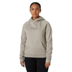 Bluza Damska Helly Hansen Core. Szare bluzy Helly Hansen, bez wzorów, sportowe, bez ramiączek, bez kaptura. Za 339.00 zł.