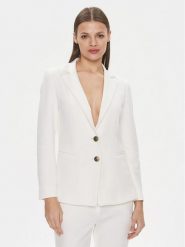 Marella Marynarka Lia 2413911024 Biały Regular Fit. Białe marynarki i żakiety Marella, bez wzorów, z syntetyku, bez ramiączek. Za 1,189.00 zł.
