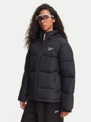 Reebok Kurtka zimowa RCC00113 Czarny Regular Fit. Czarne kurtki Reebok, na zimę, m, bez wzorów, z syntetyku, bez kaptura. Za 449.99 zł.