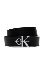 Calvin Klein Jeans Pasek Damski Monogram Hardware 30Mm K60K610281 Czarny. Czarne paski Calvin Klein Jeans, bez wzorów, z jeansu. Za 179.99 zł.