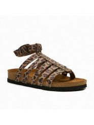 Comfortfusse Skórzane sandały "Ares" w kolorze jasnobrązowo-czarnym rozmiar: 37. Brązowe sandały Comfortfüße, bez wzorów, klasyczne, z otwartym noskiem, bez obcasa, bez zapięcia. Za 260.99 zł.