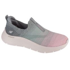 Buty sportowe Sneakersy damskie, Go Walk Flex - Cali Sunset. Czerwone buty sportowe lifestyle Skechers, bez wzorów, z materiału, bez zapięcia, trekkingowe. Za 319.99 zł.
