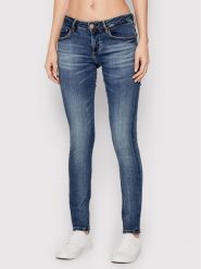 Guess Jeansy Annette W2YA99 D4Q02 Niebieski Skinny Fit. Niebieskie jeansy Guess, z aplikacjami, z bawełny. Za 299.99 zł.