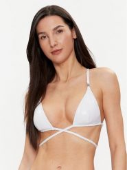 Calvin Klein Swimwear Góra od bikini KW0KW02249 Biały. Białe bikini Calvin Klein Swimwear, bez wzorów, z syntetyku. Za 269.99 zł.