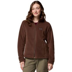 Polar turystyczny damski Benton Springs Full Zip Fleece. Brązowe bluzy z polaru Columbia, bez wzorów, z polaru. Za 239.00 zł.