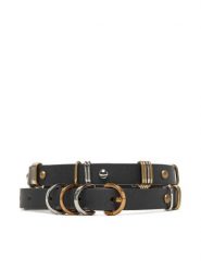 PINKO Pasek Damski Cerise H1.5 Belt 20251 PLT01 104587 A2BA Czarny. Czarne paski Pinko, bez wzorów, ze skóry. Za 699.99 zł.