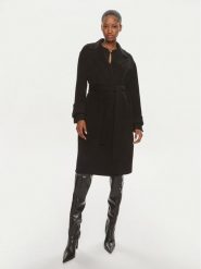 Pinko Płaszcz wełniany Editor 101686 Y27P Czarny Regular Fit. Czarne płaszcze Pinko, na zimę, bez wzorów, z wełny, bez kaptura. Za 3,219.00 zł.