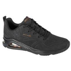 Buty sportowe Sneakersy damskie, Tres-Air Uno - Ah-Mazing. Czarne buty sportowe lifestyle Skechers, bez wzorów, z materiału, bez zapięcia, trekkingowe. Za 349.99 zł.