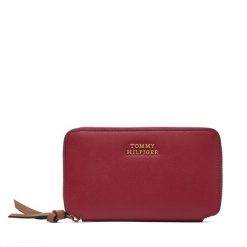 Portfel Tommy Hilfiger. Czerwone portfele Tommy Hilfiger, bez wzorów. Za 289.99 zł.