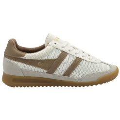 Sznurowane trampki damskie Gola Tornado Zephyr. Białe trampki Gola, bez wzorów, z gumy, retro, bez zapięcia. Za 408.50 zł.