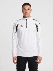 Bluza treningowa zapinana do połowy Hummel Core 2.0. Białe bluzy z kapturem Hummel, l, bez wzorów, z materiału, bez kaptura, na golfa. Za 211.15 zł.