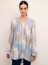 Kaffe Tunika Fleur 10507372 Kolorowy Regular Fit. Tuniki Kaffe, bez wzorów, z wiskozy, bez kołnierzyka, bez ramiączek. Za 69.99 zł.