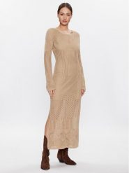 Herskind Sukienka codzienna Kennedy 4740921 Beżowy Slim Fit. Brązowe sukienki Herskind, na co dzień, xs, bez wzorów, z bawełny, bez kołnierzyka, bez ramiączek, proste. Za 739.99 zł.