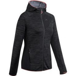 Polar turystyczny damski Quechua MH520 Light. Szare bluzy z polaru QUECHUA, m, bez wzorów, z elastanu, trekkingowe. W wyprzedaży za 99.99 zł.