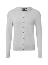 Franco Callegari Kardigan damski z zawartością kaszmiru Kobiety szary marmurkowy, XXL. Szare swetry Franco Callegari, xxl, bez wzorów, z bawełny, bez ramiączek. Za 299.95 zł.