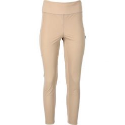 Damskie legginsy Endurance Janney. Brązowe legginsy sportowe Endurance, s, bez wzorów, z materiału, z podwyższonym stanem, do biegania. Za 312.50 zł.
