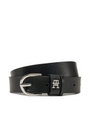 Tommy Hilfiger Pasek Damski Essential Effortless 2.5 Sv AW0AW17279 Czarny. Czarne paski Tommy Hilfiger, bez wzorów, ze skóry. Za 159.99 zł.