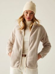 Regatta Kurtka polarowa "Mellrey" w kolorze beżowym rozmiar: 46. Brązowe kurtki Regatta, bez wzorów, z polaru, bez kaptura. Za 173.99 zł.