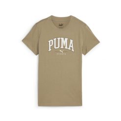 Damska koszulka z nadrukiem PUMA SQUAD PUMA Oak Branch Beige. Brązowe t-shirty sportowe Puma, l, bez wzorów, bez ramiączek, na jogę i pilates. Za 67.99 zł.