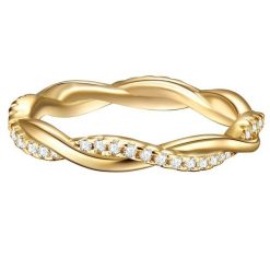 Trilani Pierscionek aus Sterling Silber in Gelbgold mit Zirkonia Pierścionki 1 ct Damski. Białe pierścionki Trilani, z cyrkonią, pozłacane. Za 279.99 zł.
