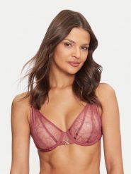 Chantelle X Biustonosz z fiszbiną Xquisite C01AMA Różowy. Czerwone biustonosze Chantelle X, bez wzorów, z syntetyku. Za 369.99 zł.