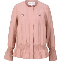 Kurtka z lejącego materiału. Czarne kurtki bonprix, na lato, bez wzorów, eleganckie, bez kaptura. Za 179.99 zł.