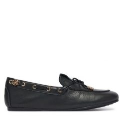 Mokasyny Guess. Czarne mokasyny Guess, z aplikacjami. Za 544.99 zł.