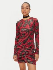 Just Cavalli Sukienka codzienna 77PAO920 Czerwony Slim Fit. Czerwone sukienki Just Cavalli, na co dzień, bez wzorów, z syntetyku, bez kołnierzyka, bez ramiączek, proste. Za 689.99 zł.