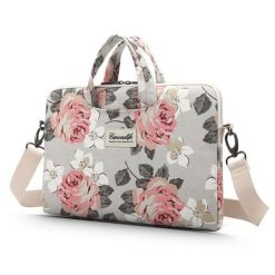 Torba Canvaslife 15''-16'' white rose. Białe torby na laptopa CANVASLIFE, bez wzorów. Za 99.90 zł.