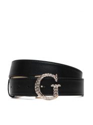 Guess Pasek Damski BW9496 P6435 Czarny. Czarne paski Guess, z aplikacjami, ze skóry. Za 284.99 zł.